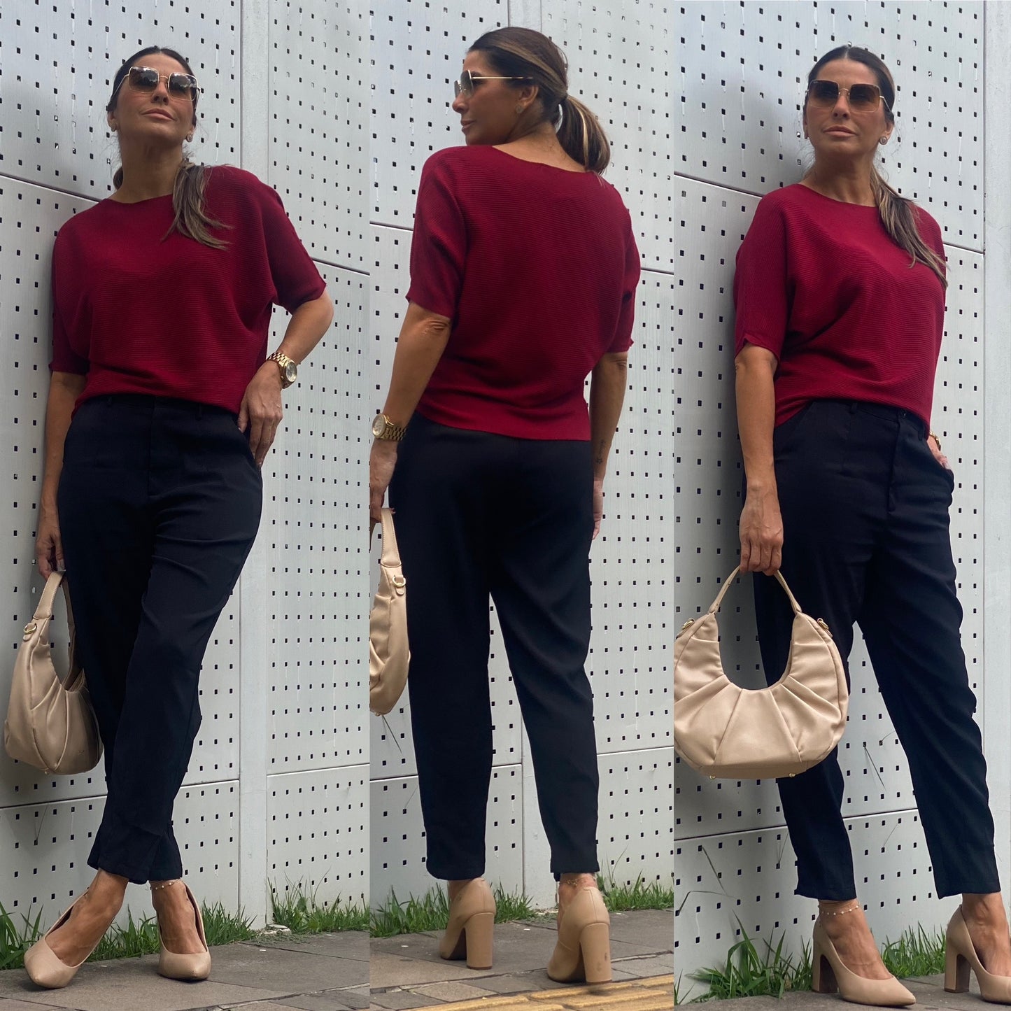 Blusa Modal Amplo Canelado Inverno