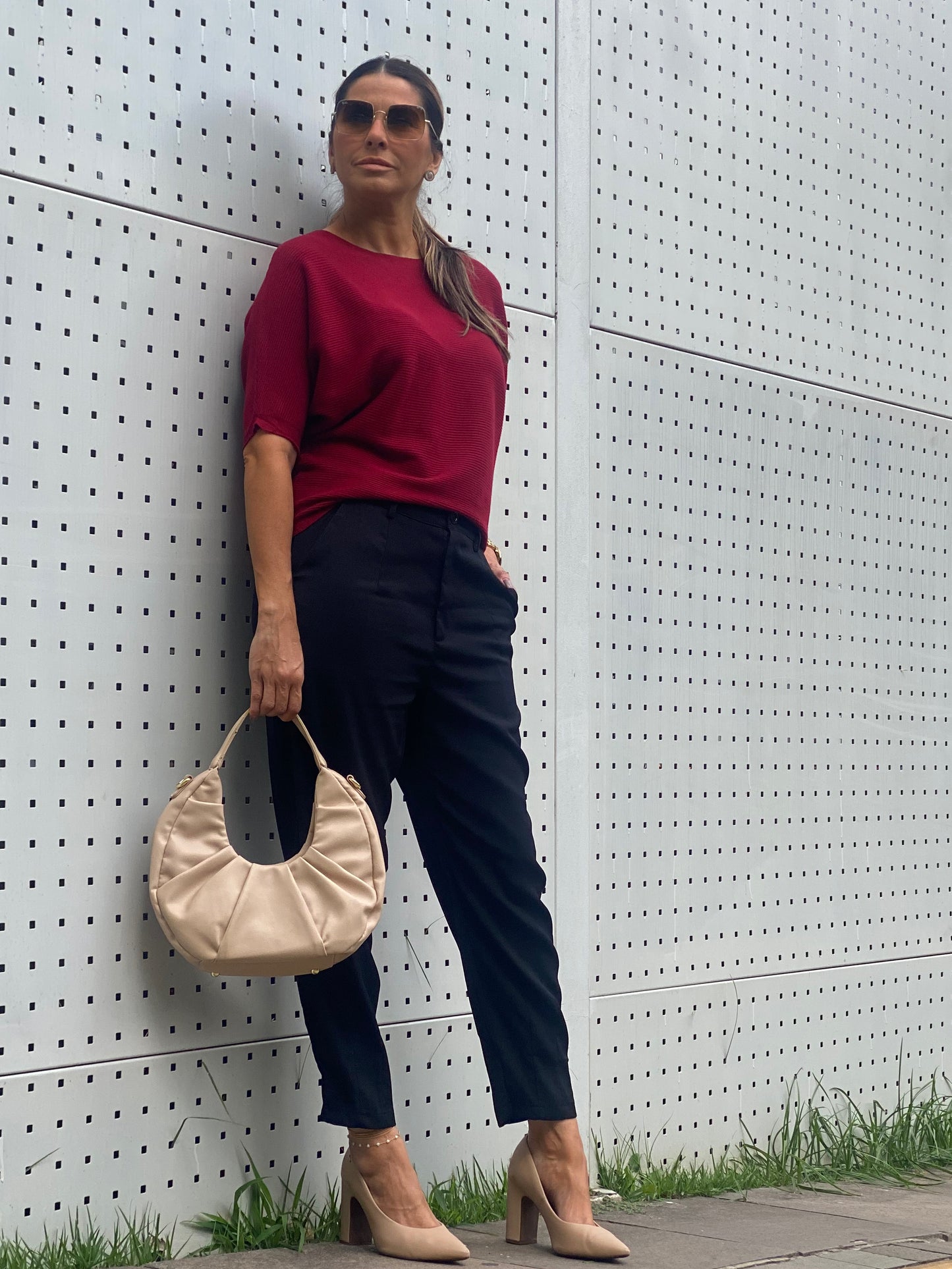 Blusa Modal Amplo Canelado Inverno