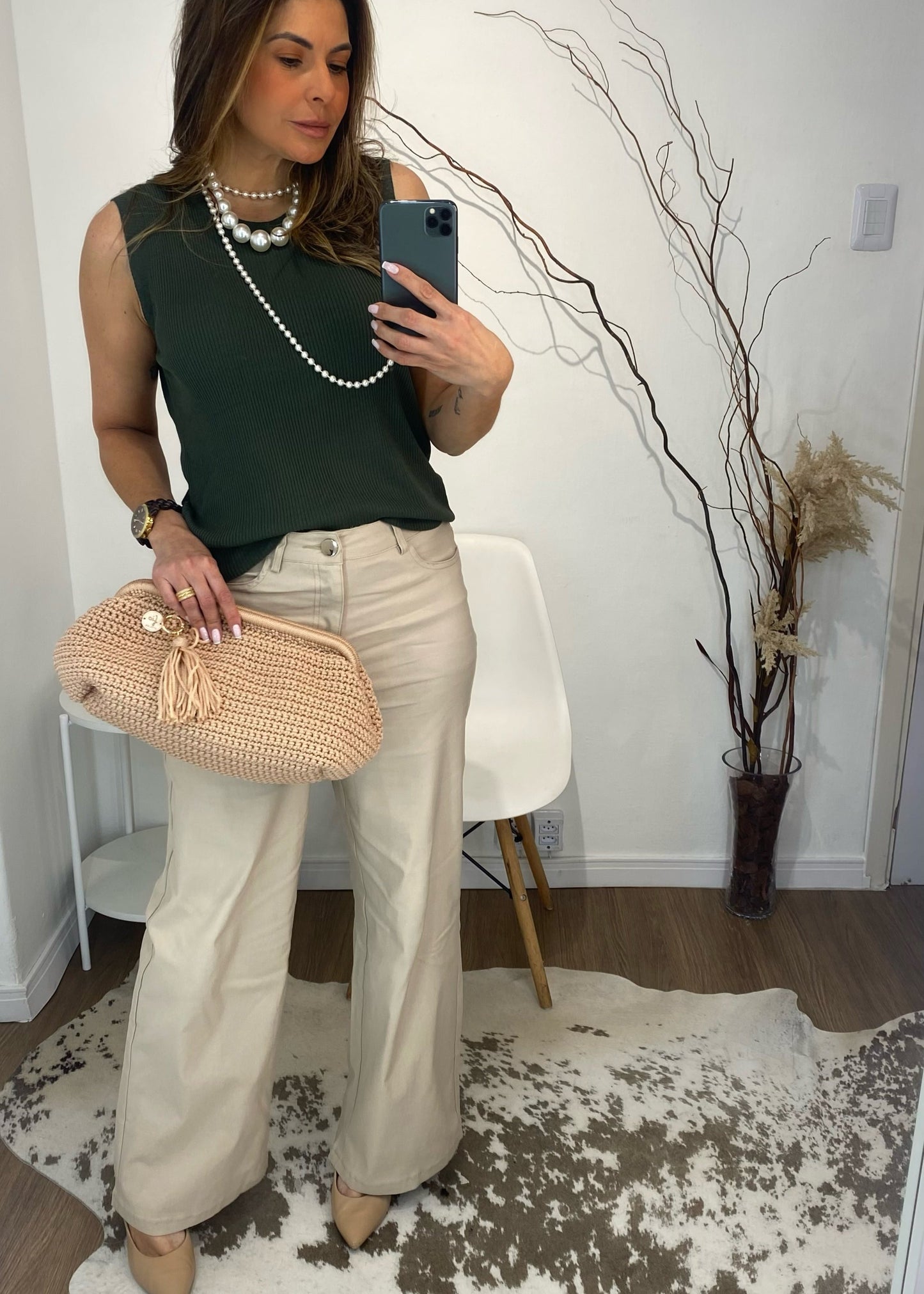 Calça Wide Leg