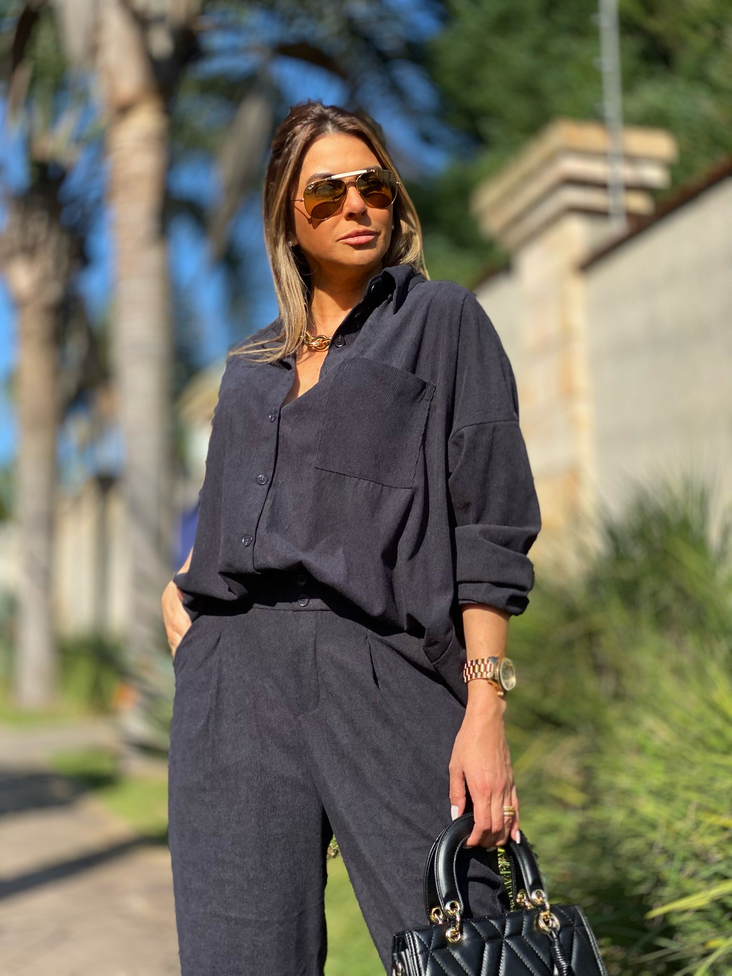 Conjunto Veludo Cotelê Ana Carolina