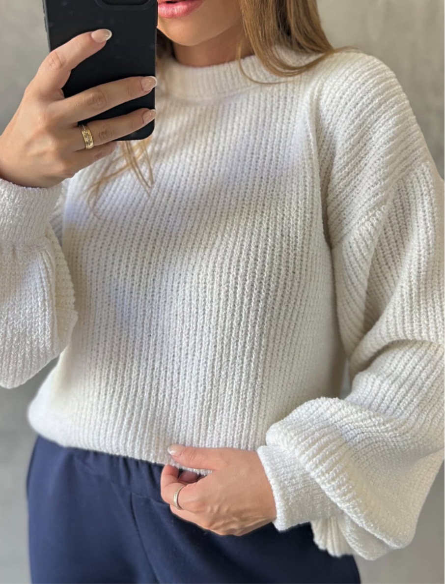 Blusa Tricot Fio Mousse Melina