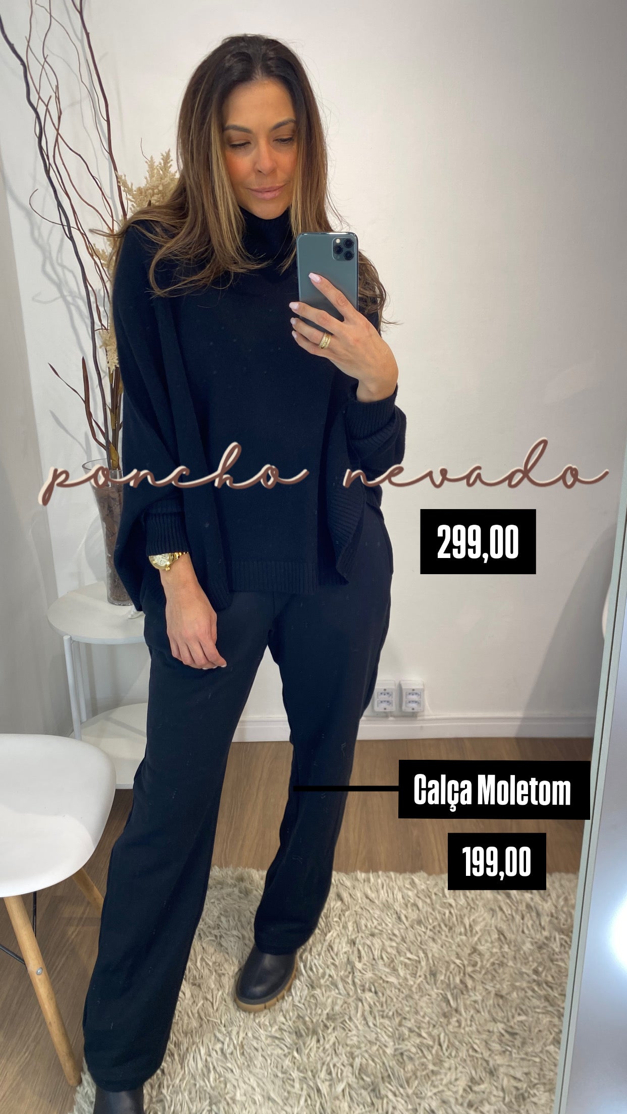 Poncho Modal Nevado