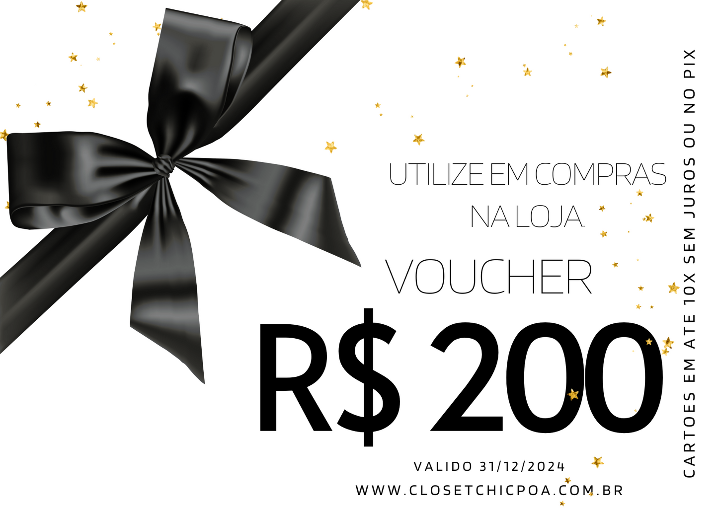 Voucher - VALE COMPRAS - R$ 200,00