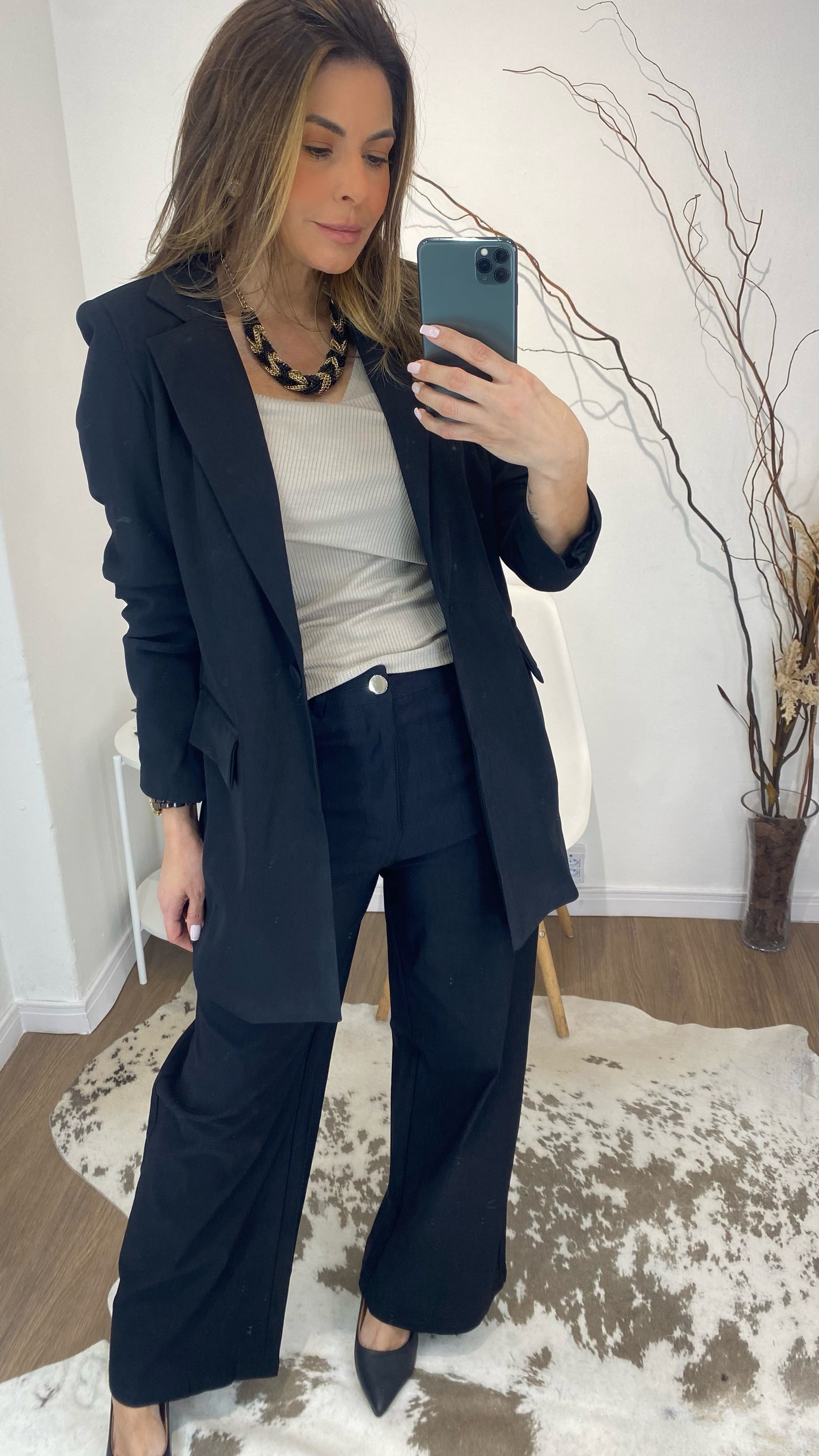 Calça Wide Leg