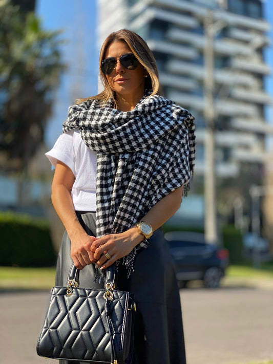 Pashmina Flanelada Pied Poule