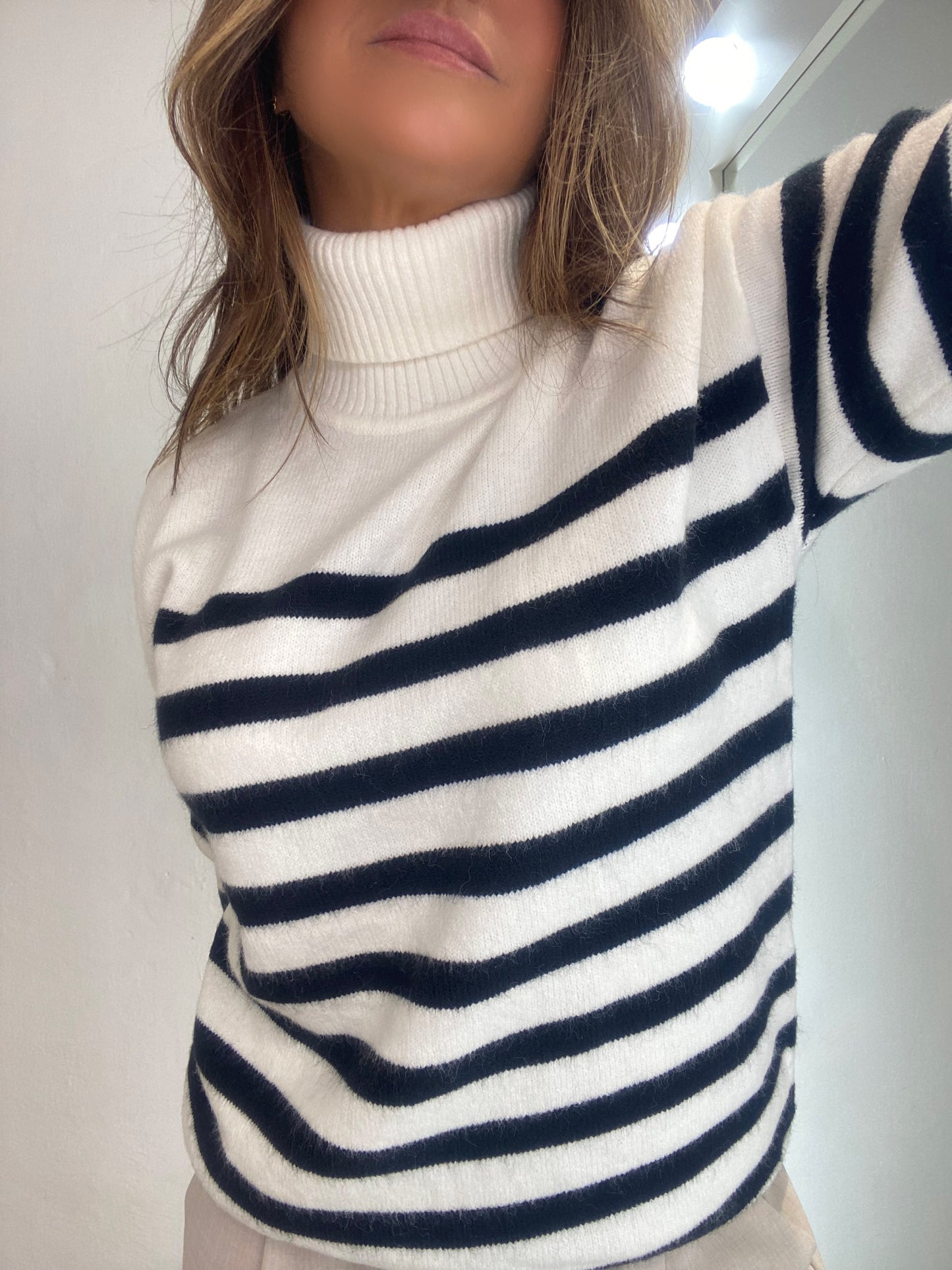 Blusa Tricot Mousse Gola Alta