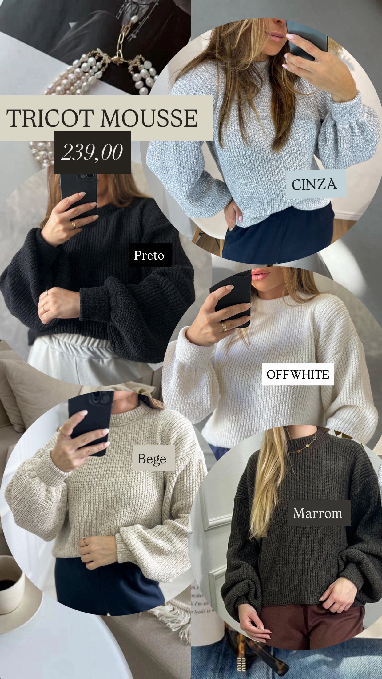 Blusa Tricot Fio Mousse Melina