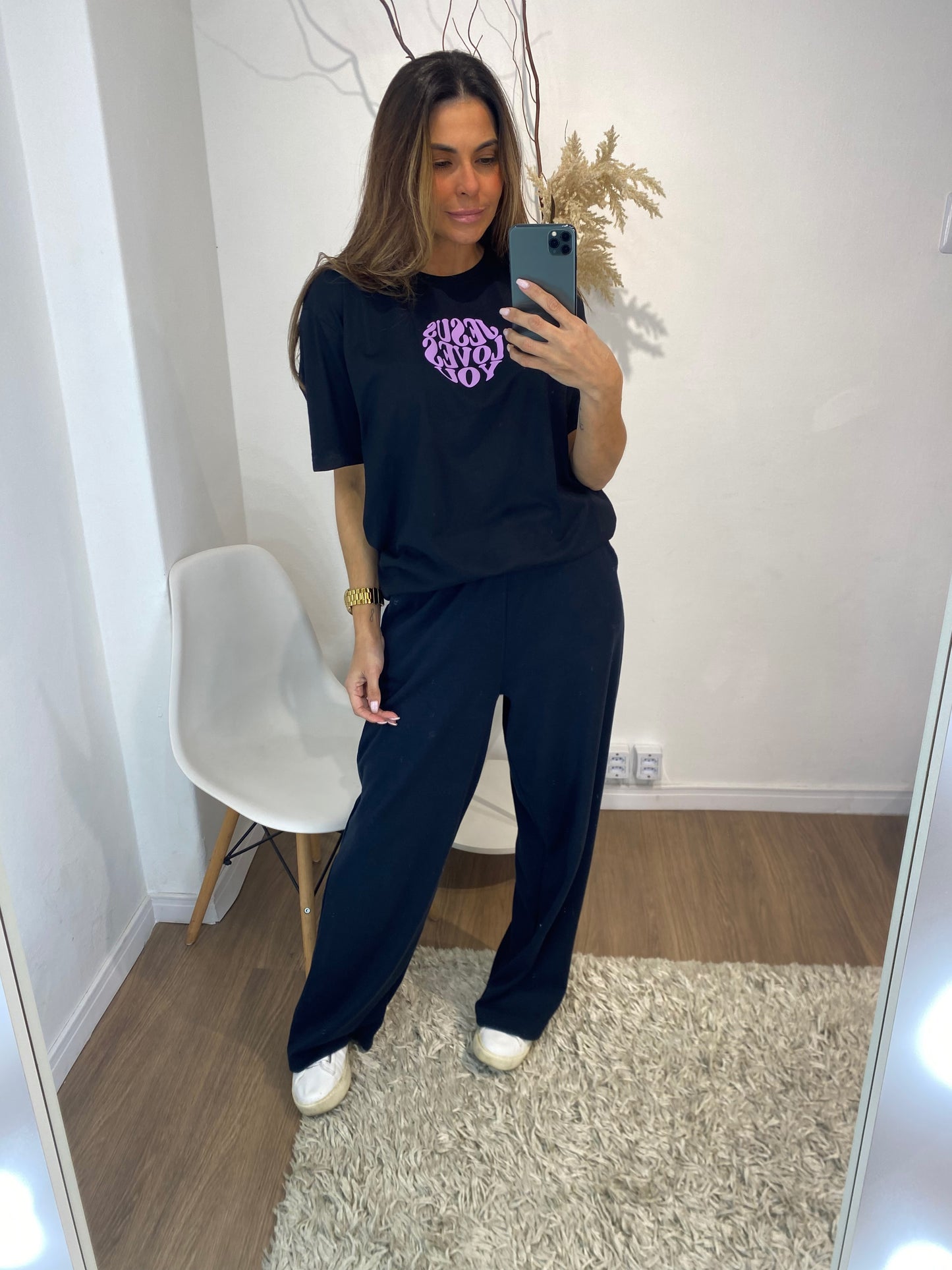 Calça Moletinho Wide Leg