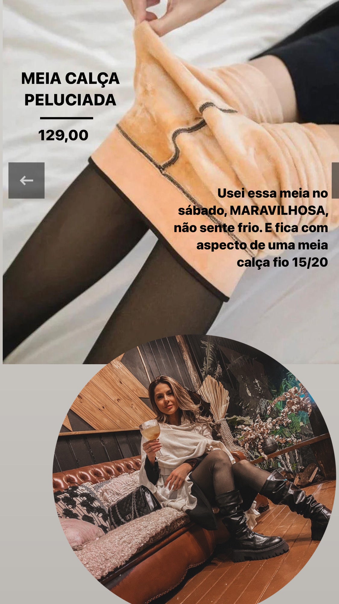 Meia Calça Peluciada Inverno