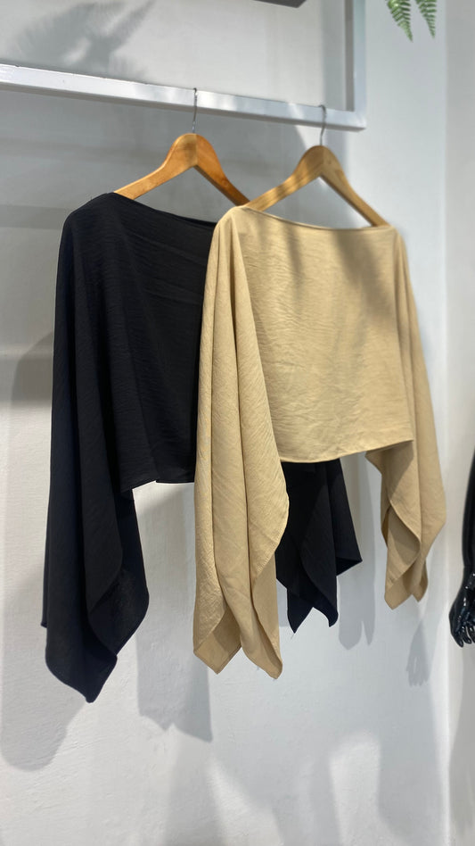 Blusa Capa + Top Duna