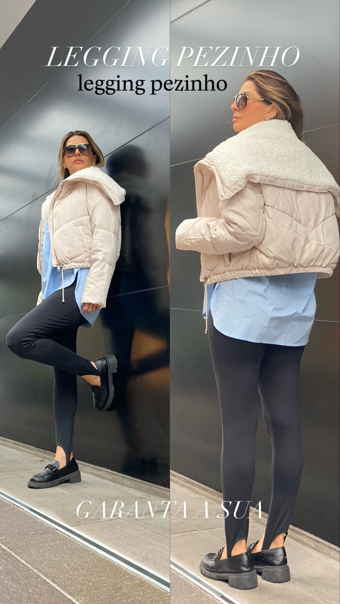 Calça Legging com Pézinho