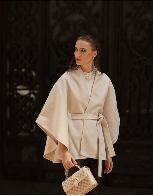 Capa Kimono Lã Batida