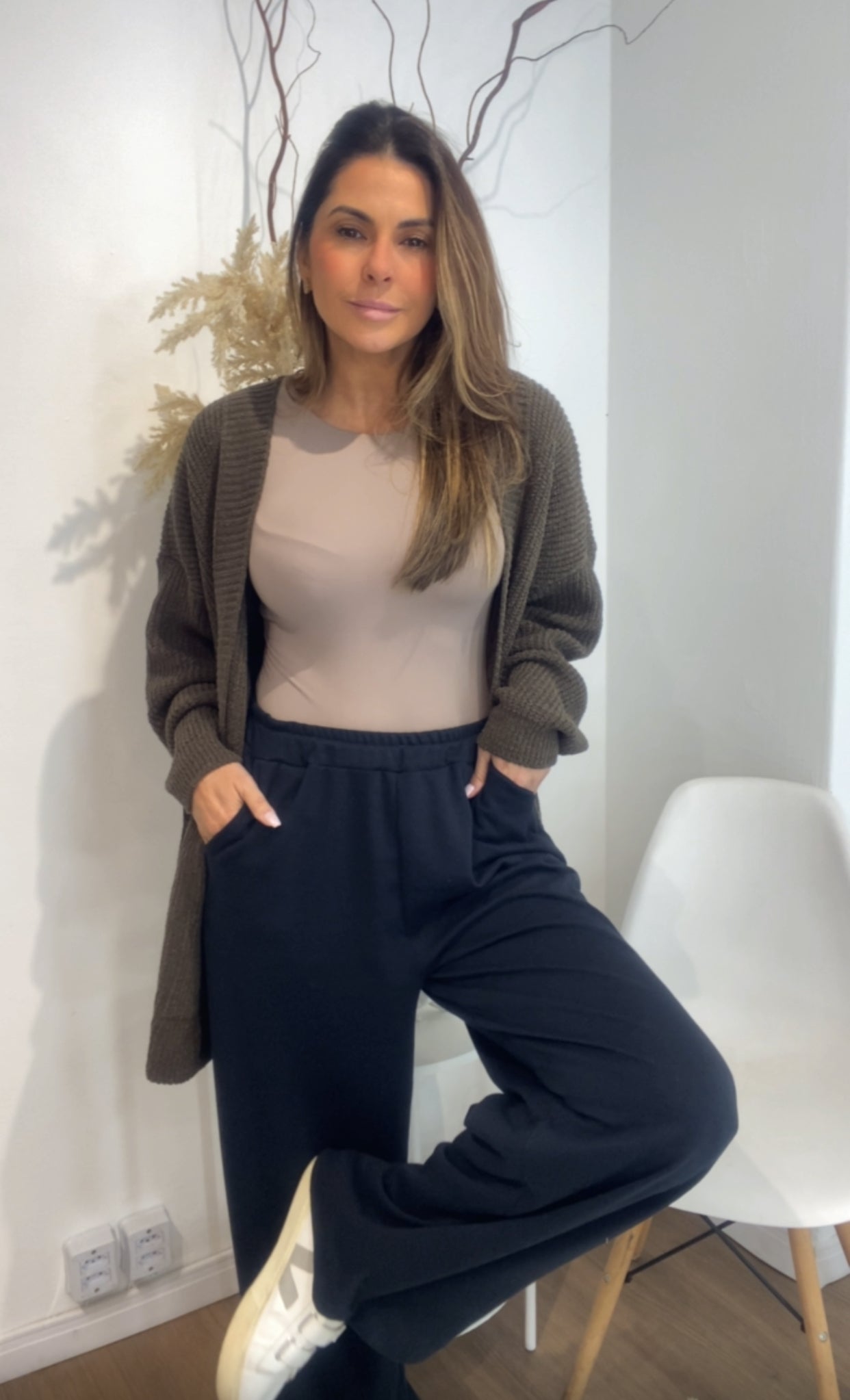 Calça Moletinho Wide Leg