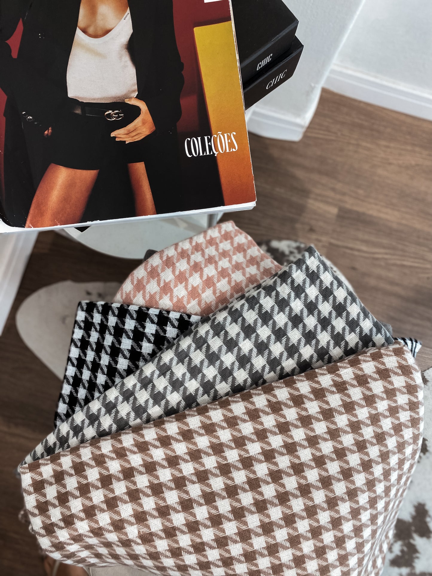 Pashmina Flanelada Pied Poule