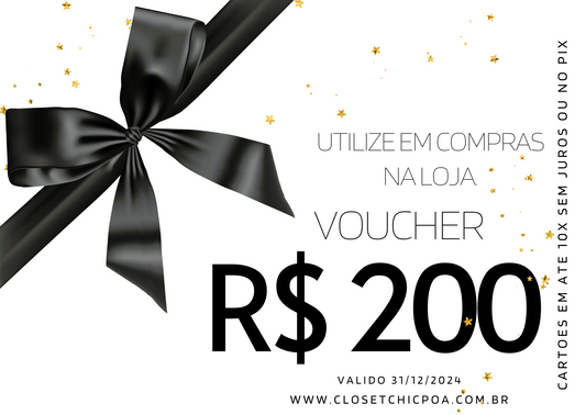 Voucher - VALE COMPRAS - R$ 200,00